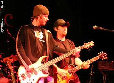 photo of Dexter Freebish bandmates Chris Lowe and Greg Combs. Copyright Janet Reid.
